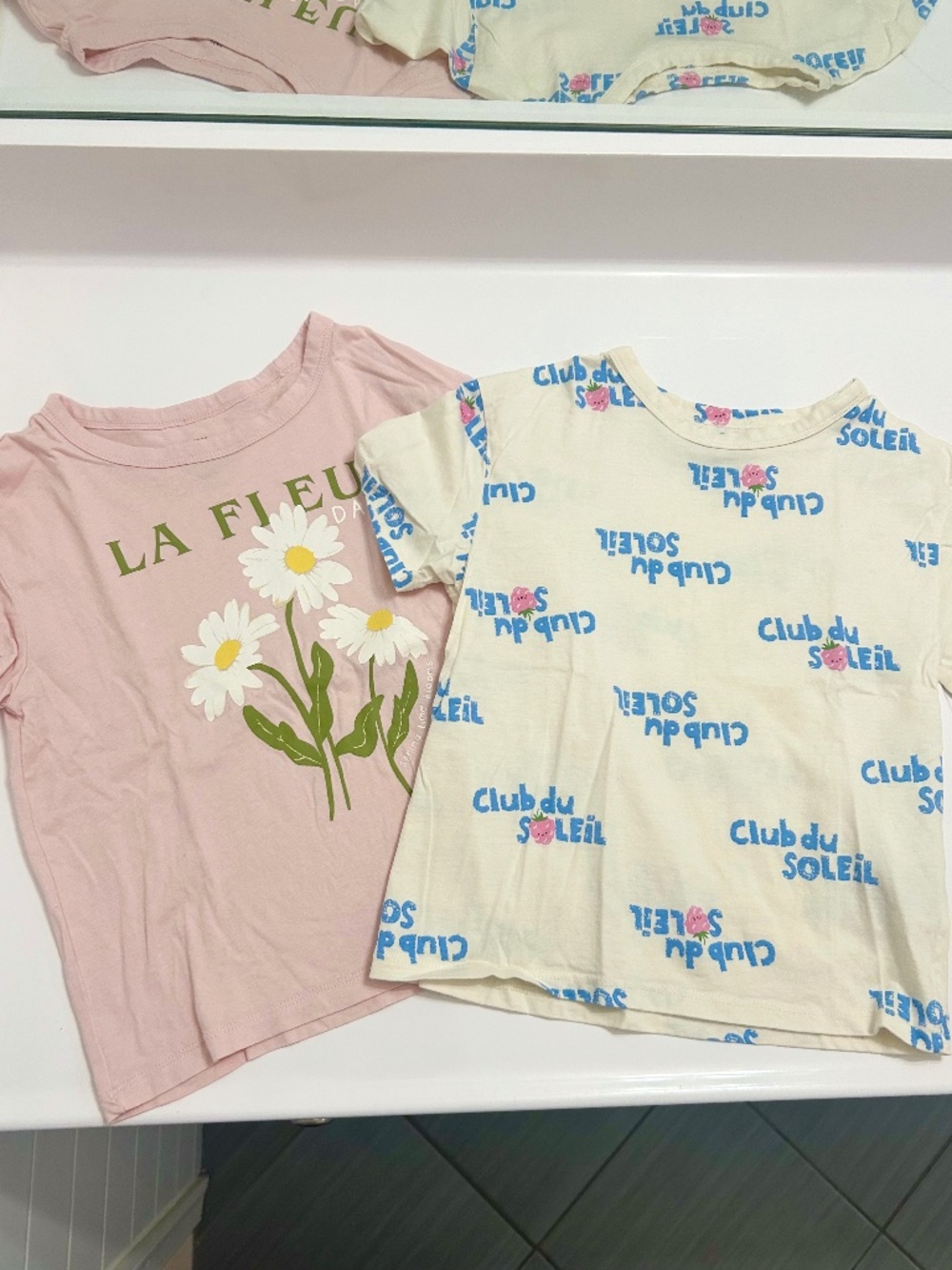 H&M girls tees set of 2 size 4-6 years